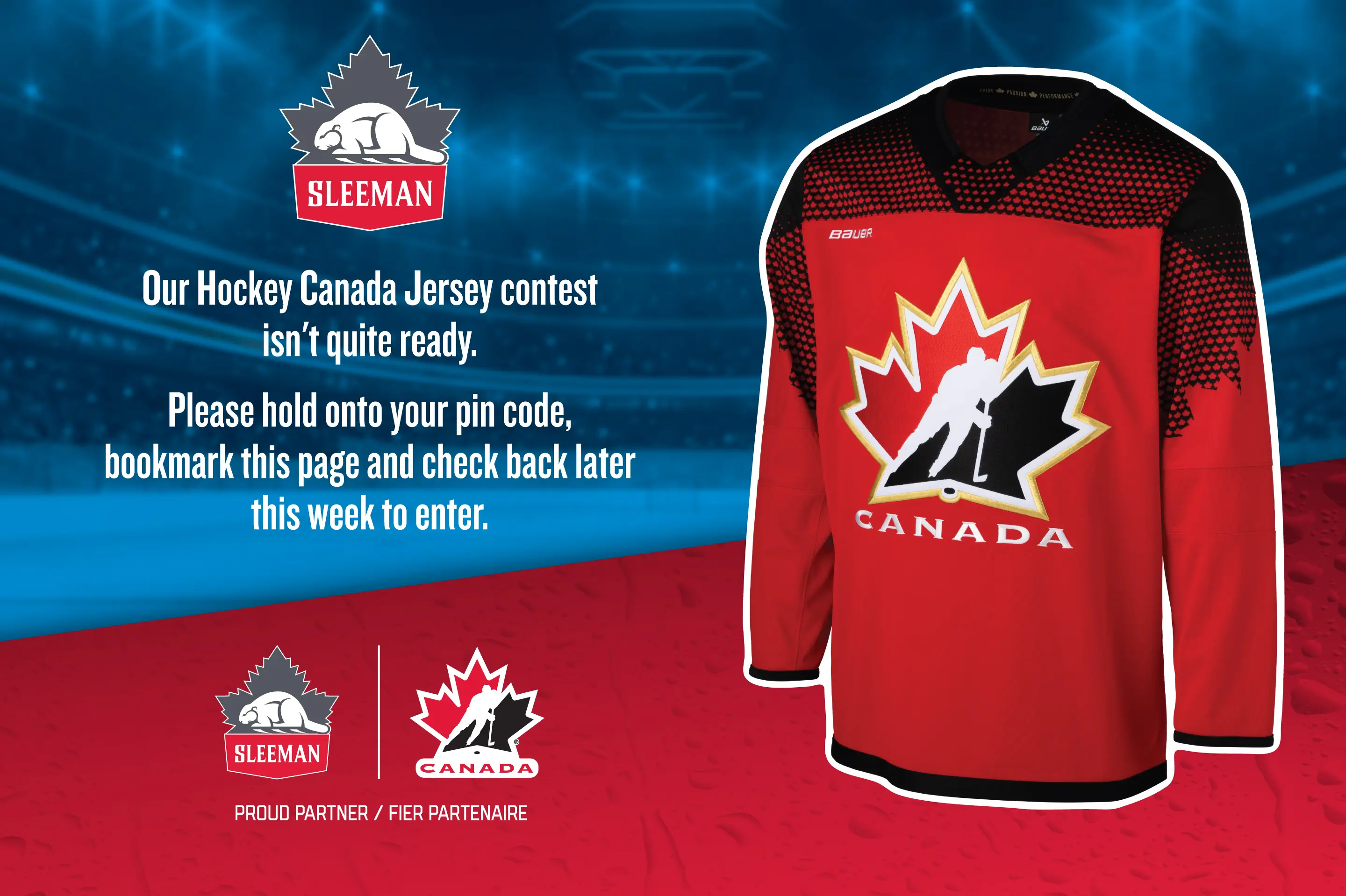 Our Hockey Canada Jersey Contest isn't quite ready